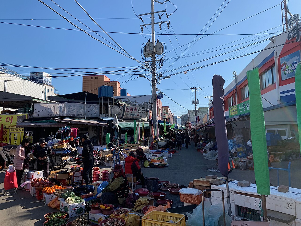 순천 역전시장 모습